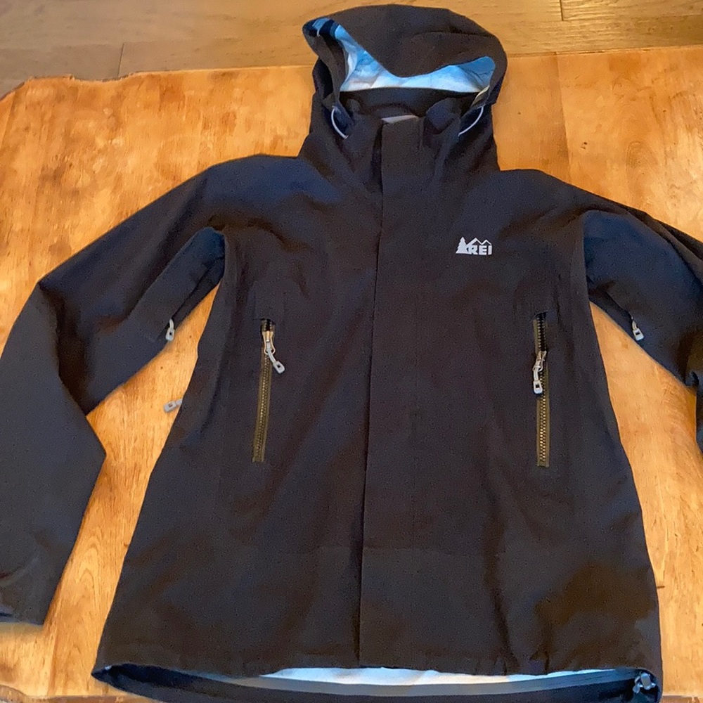 REI waterproof rain jacket seam sealed